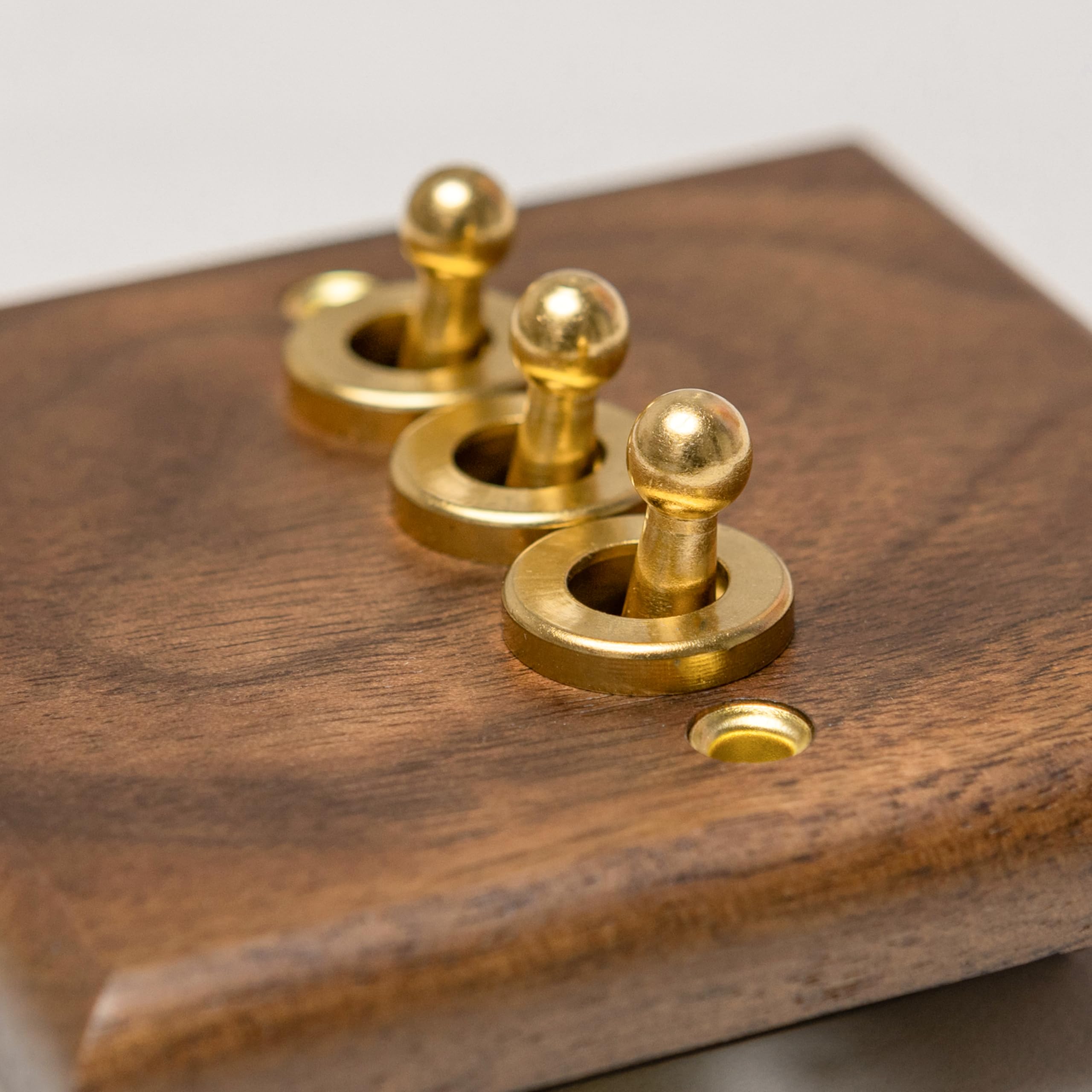 Black walnut Switches and Sockets (3 GANG 2 WAY)