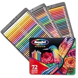 RoseArt Premium 72ct Colored Pencils – Art Supplies for Drawing&comma; Sketching&comma; Adult Colors&comma; Soft Core Color Pencils 72 Pack&comma; multi
