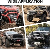 Vista 7 de AUTOBOTS 3/8" Winch Hook Heavy Duty, Max 20 Ton (45,000 Lbs), Forged Steel ATV Winch Hook with Safety Latch, Tow Hook for Synthetic Rope Winch Cable