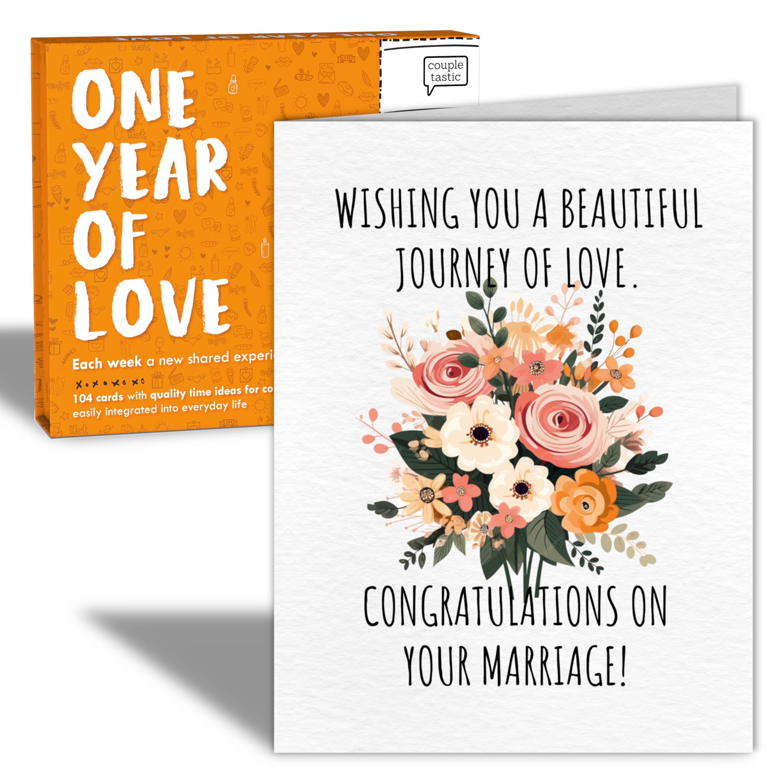 C + C FÜR PAARE Weekly Date Night Ideas for Couples – Fun & Romantic Gift for Wedding Anniversaries, Valentine’s Day & More – For Husband, Wife,