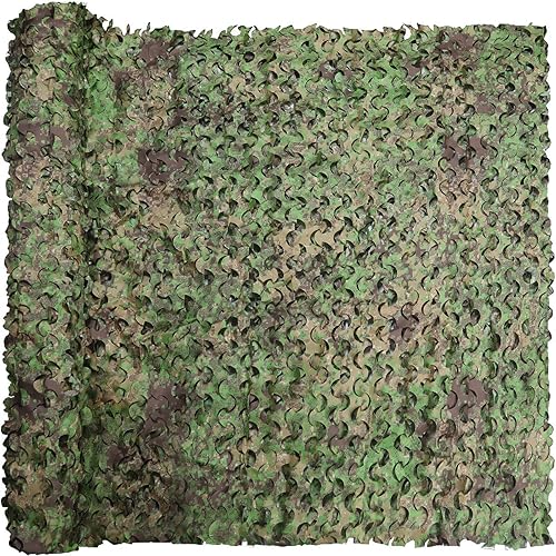 Vista 56 de GRVCN Red de camuflaje de camuflaje, rollo a granel, redes de malla para cazar, disparar a ciegas, decoraciones de fiesta temática militar