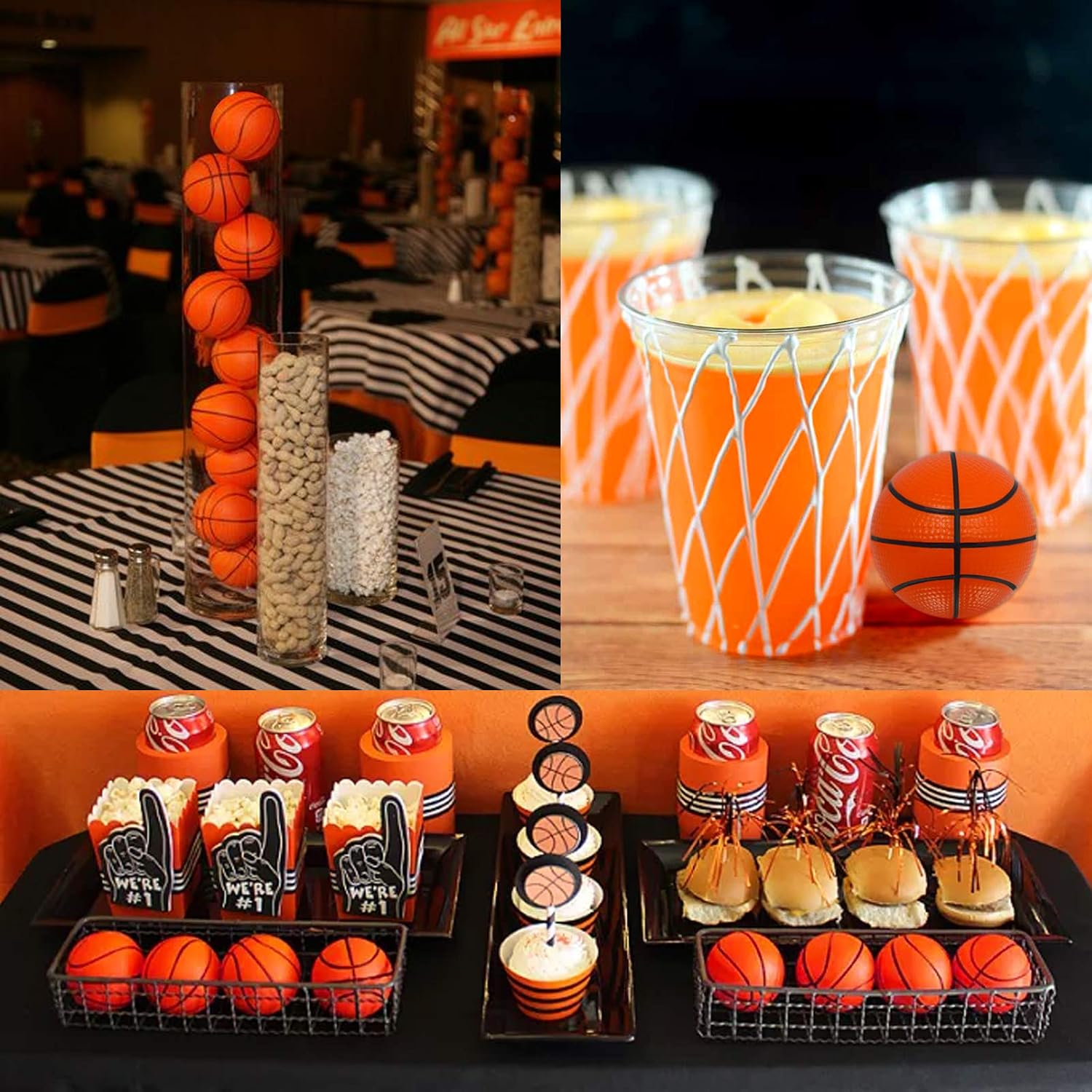 Mini Basketball Stress Balls 12 Pcs Pack | 2.5” Inch Mini Basketballs for Kids | Small Basketball Party Decoration | Party Favors, Small Soft Foam Basketballs | Basketball Party Goodie Toy By Anapoliz
