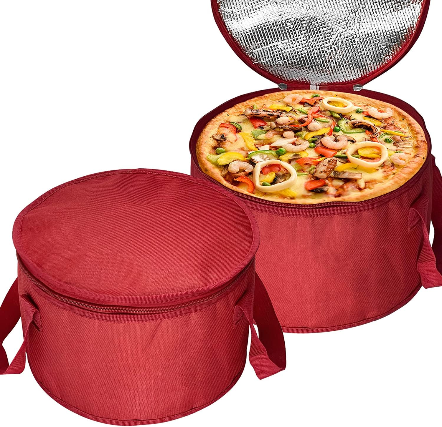 yongzhenlite 2 Pack Round Lunch Bag,Insulated Thermal