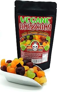 Vegane Herzchen - leckeres veganes Fruchtgummi - 200g im ZIP Beutel