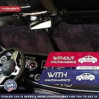 Vista 7 de Parasol de Parabrisas de 1 Pieza - Parasol Plegable para Ventana Delantera del Automóvil para Autos SUV Camión Bloqueador de Calor Protector Visor
