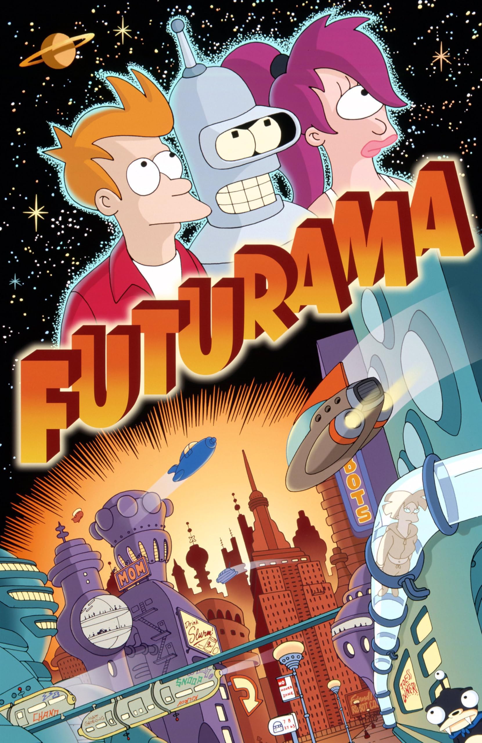 Pixie Posters Multi Colour Futurama A3 Size Poster Wall Arts