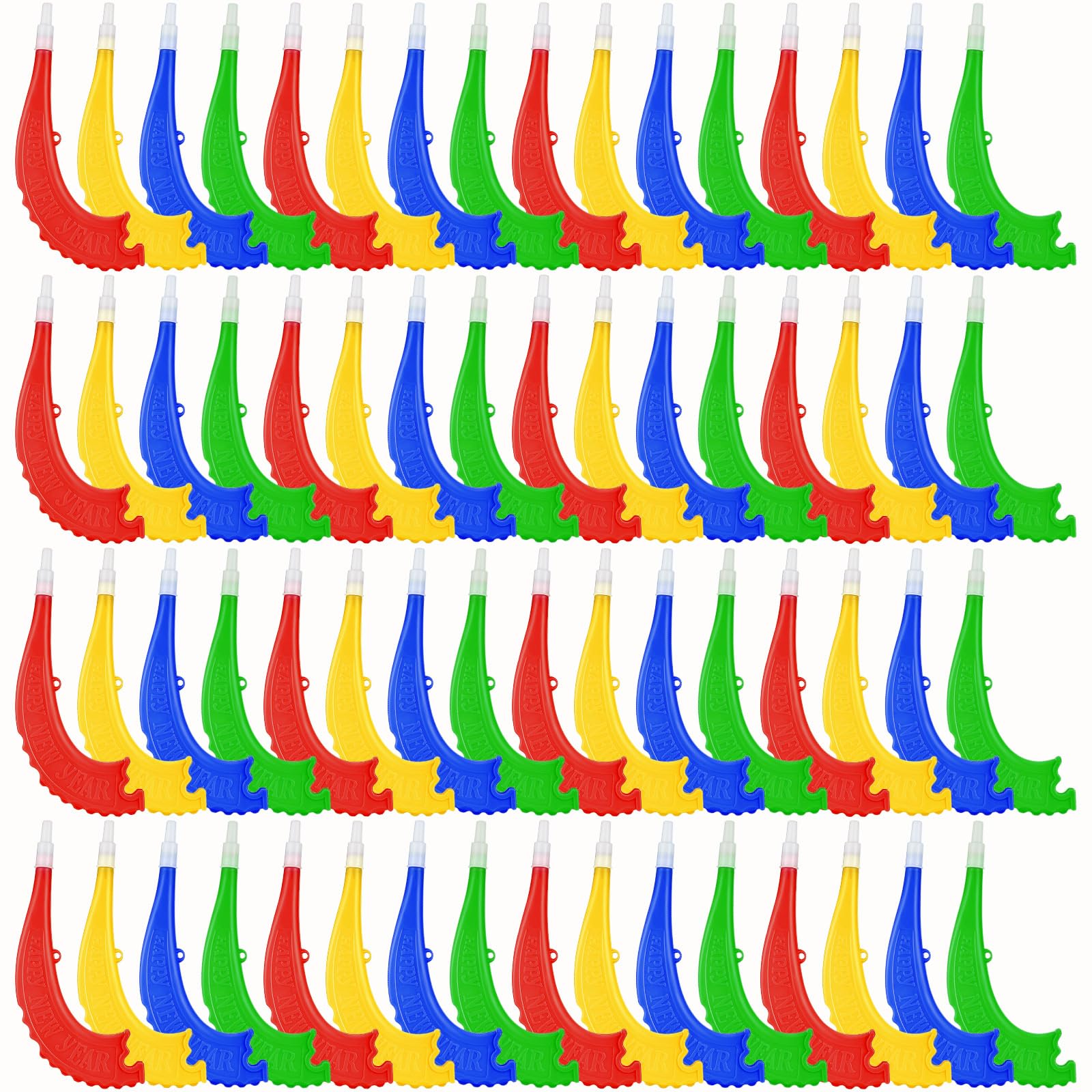 Sumind 8 Pcs Plastic Shofar Kids Rosh Hashanah Decorations Toy Colorful Rosh Hashanah Horns Craft Decorative Shofar Instruments for Joyful Parties New