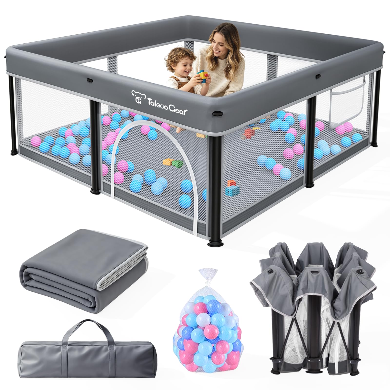 TOREVSIOR Foldable Playpen 50x50