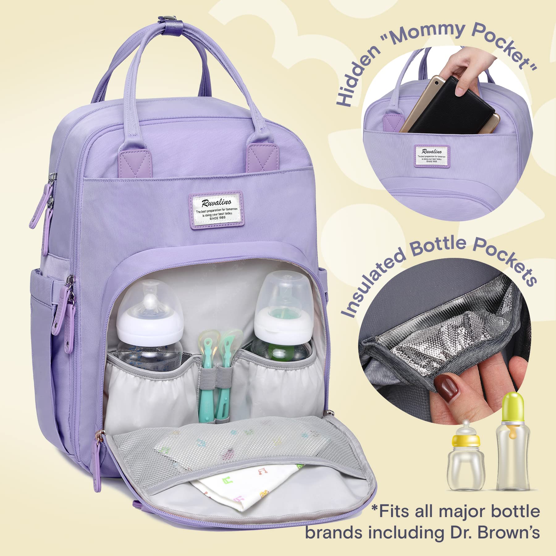 Kisdream Baby Changing Bags: Nappy Changing Bags Travel Diaper Bag