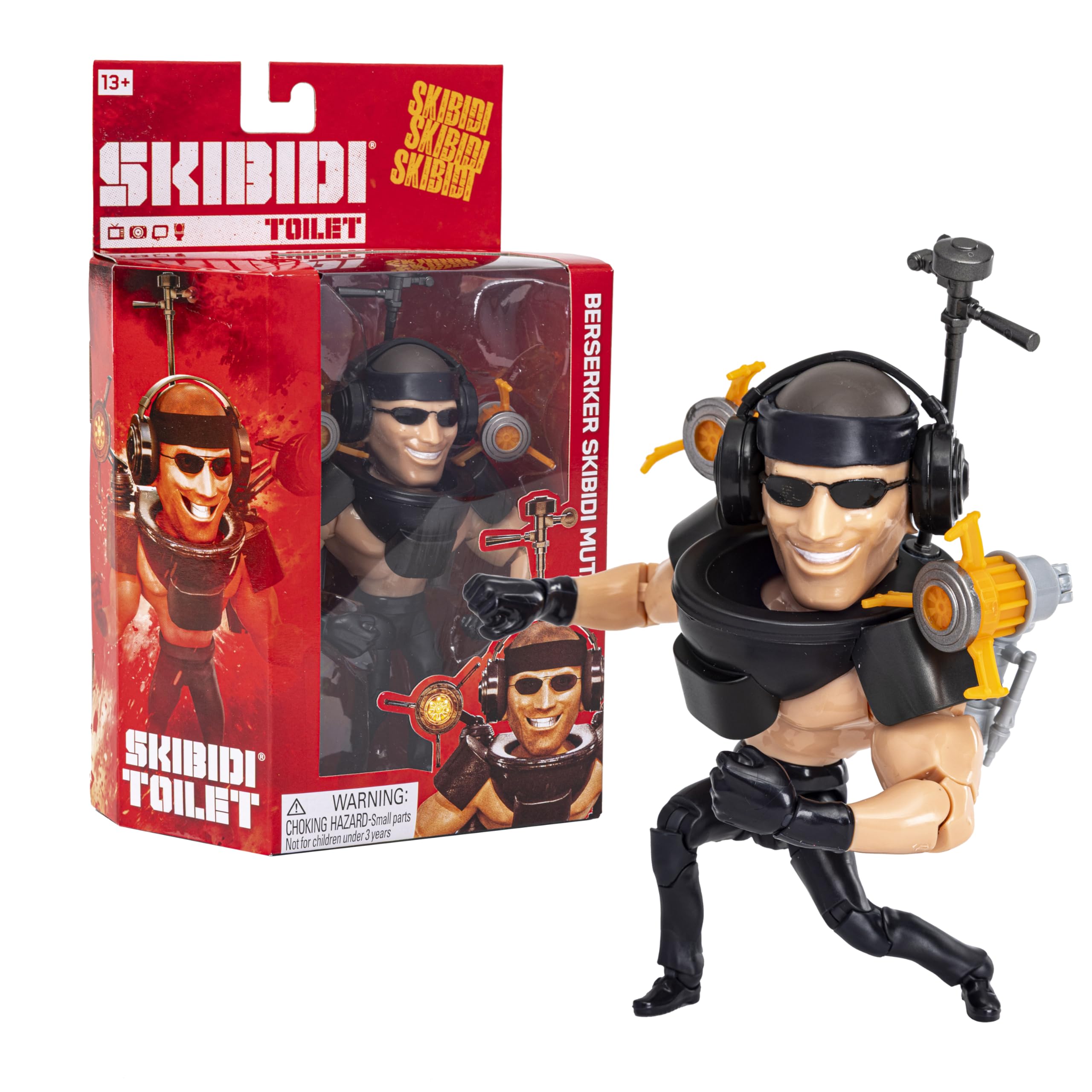 Skibidi Toilet Deluxe Figure - Series 2, 6" Collectible Figures, YouTube Animation Sensation, Officially Licensed Skibidi Toilet Merch - Berserker