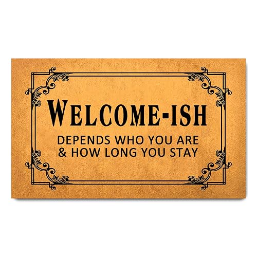 FunXiLin Funny Welcome Door Mats for Home Decor (17.7 x