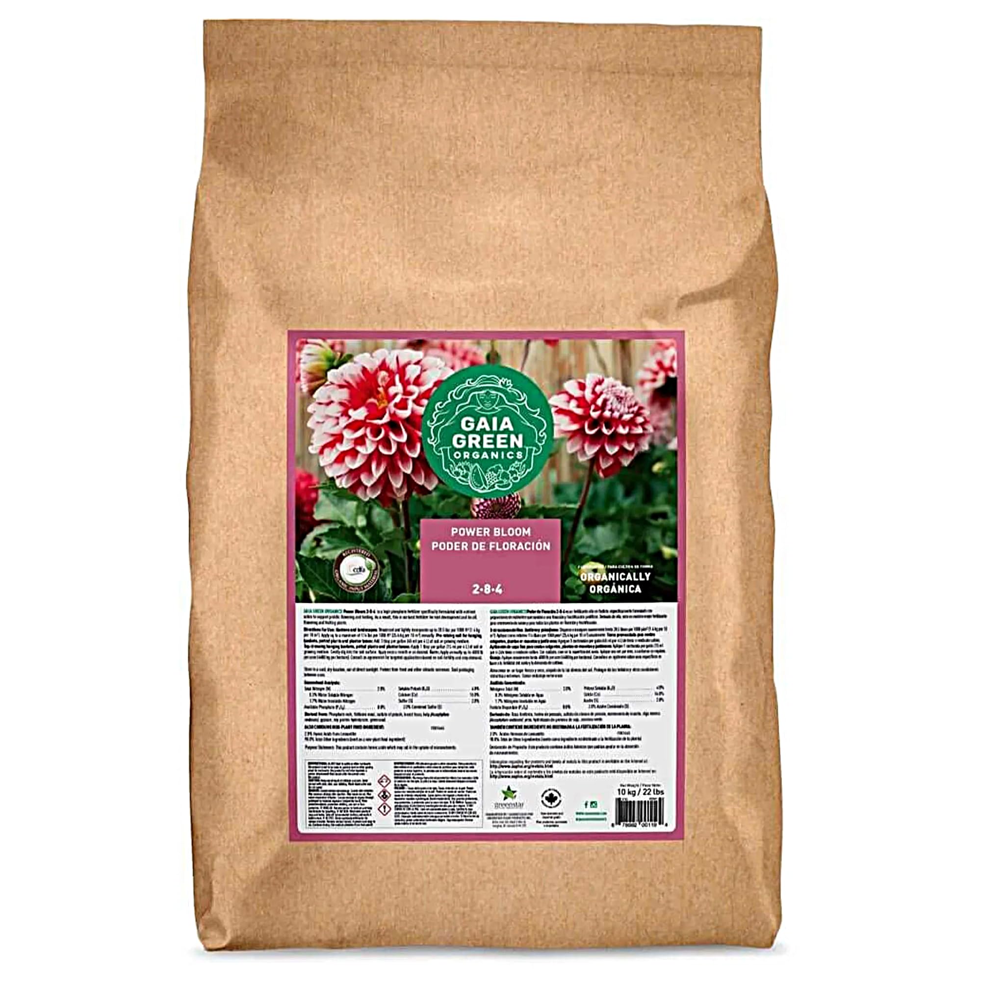 Organics 10 Kilogram High Phosphate Power Bloom Plant Food Root Developer Supplement Blend for Prolific Flowering and Fruiting