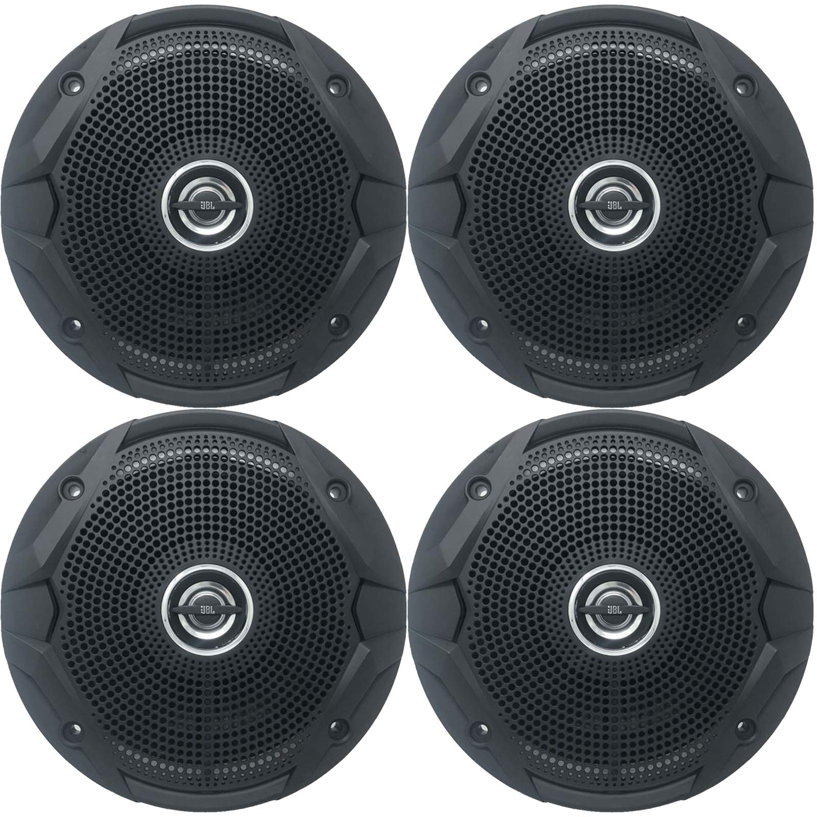 Marine Speaker Package - Black Marine150 Watt Peak Power 6.5" 4 Ohm Coaxial Weather Resistant Speake