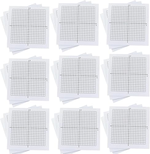24 blocs de notas adhesivas de papel cuadriculado, 600 hojas rayadas mini, notas adhesivas de 3 x 3 pulgadas, papel de tabla matemática súper