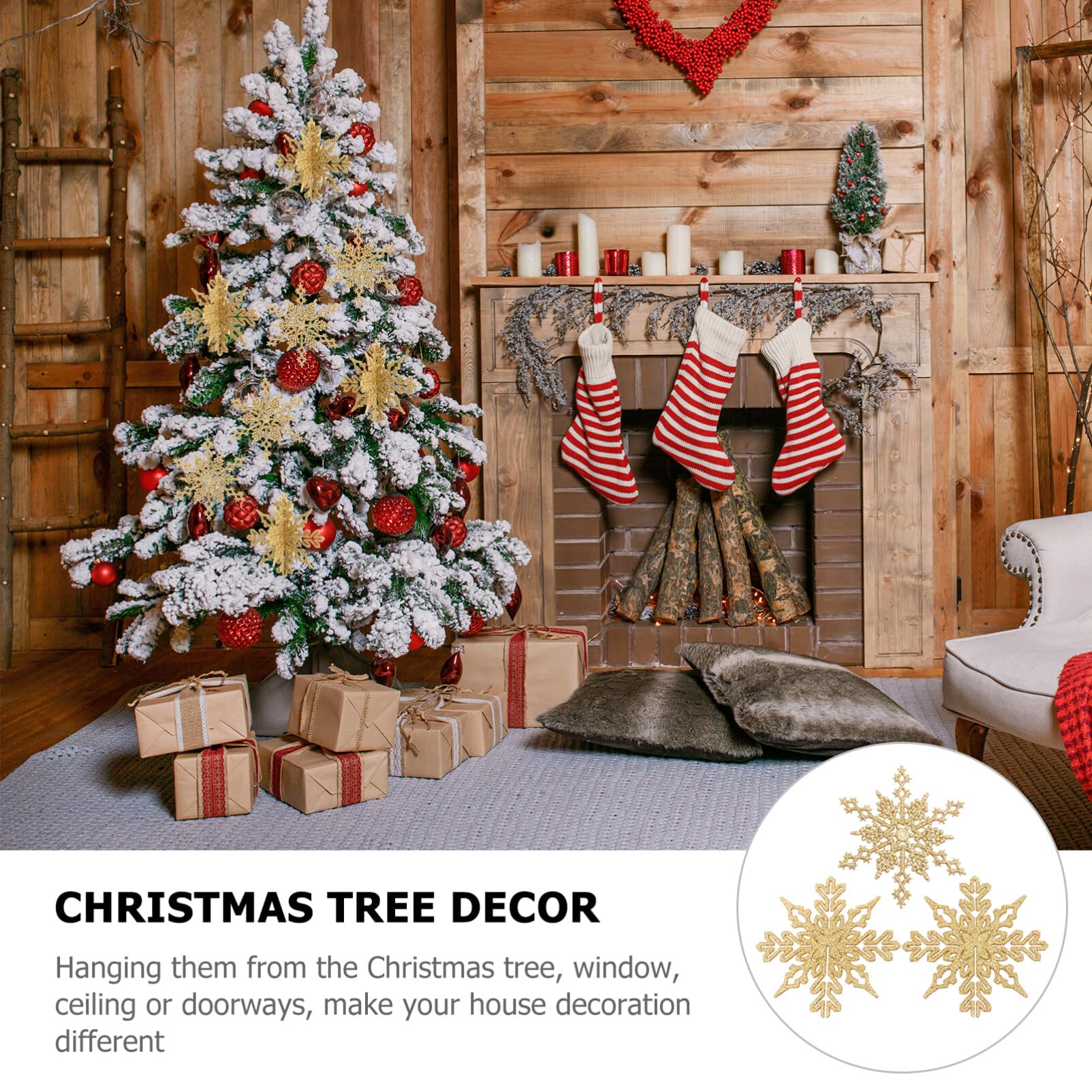 Amazon.co.jp: NOLITOY クリスマスツリー飾り 雪の結晶 クリスマス 