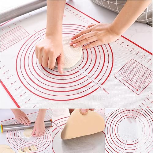 Miniatura 6 de Prensa Empanada de 6 pulgadas, con alfombrilla de pastelería antiadherente grande y corte de masa para hacer pasteles, empanadas, calcomanías para