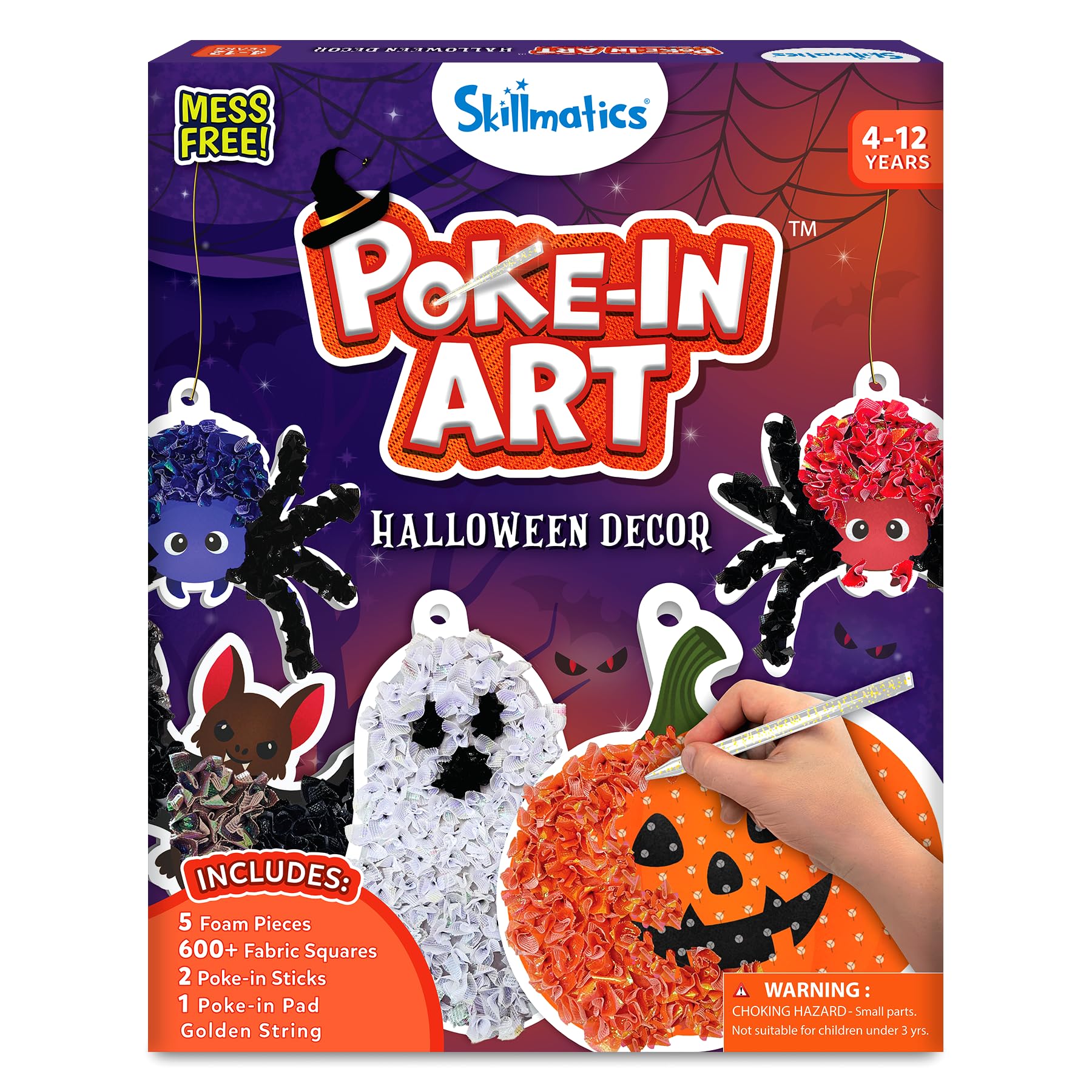 Skillmatics Poke-in Art – Halloween Decor, Mess-Free DIY Sewing Craft Kit — image 1