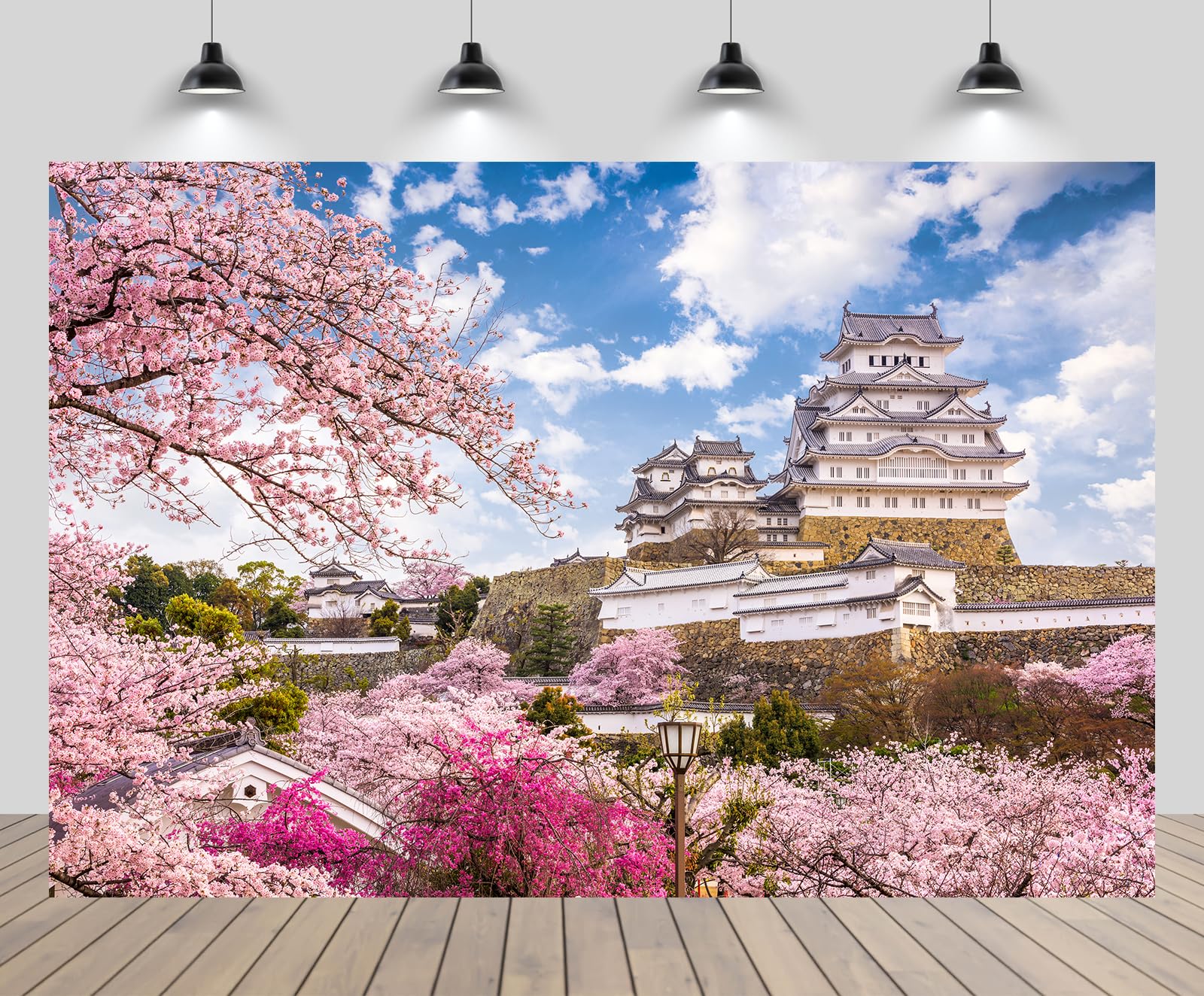 Amazon.com : CHNYWORK 7x5ft Japan Spring Backdrop Himeji Castle