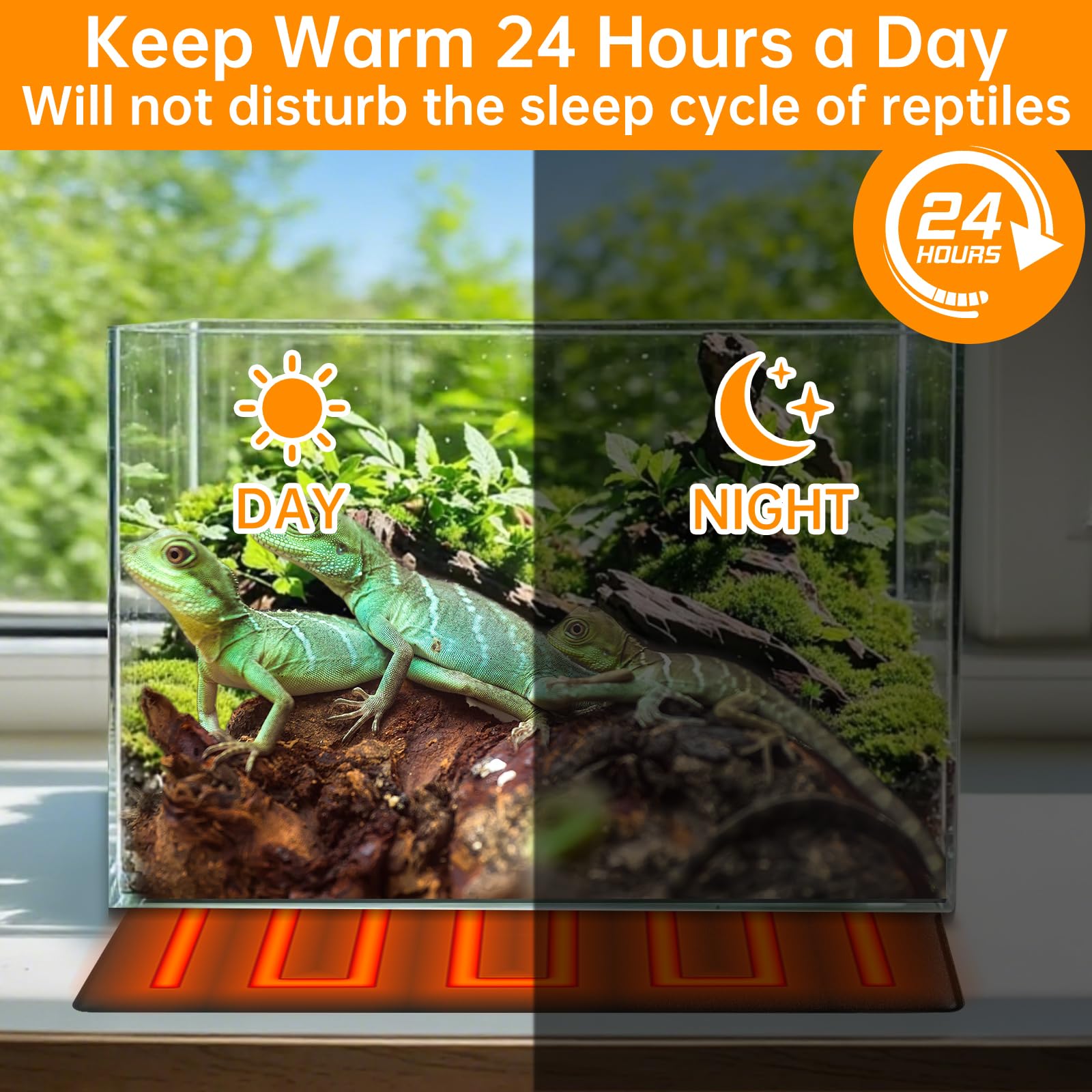 Reptile Heat Mat Thermostat - Digital Thermostat For Heating Pads, Lamps, Turtles, Snakes, Lizards & Plant Germination
