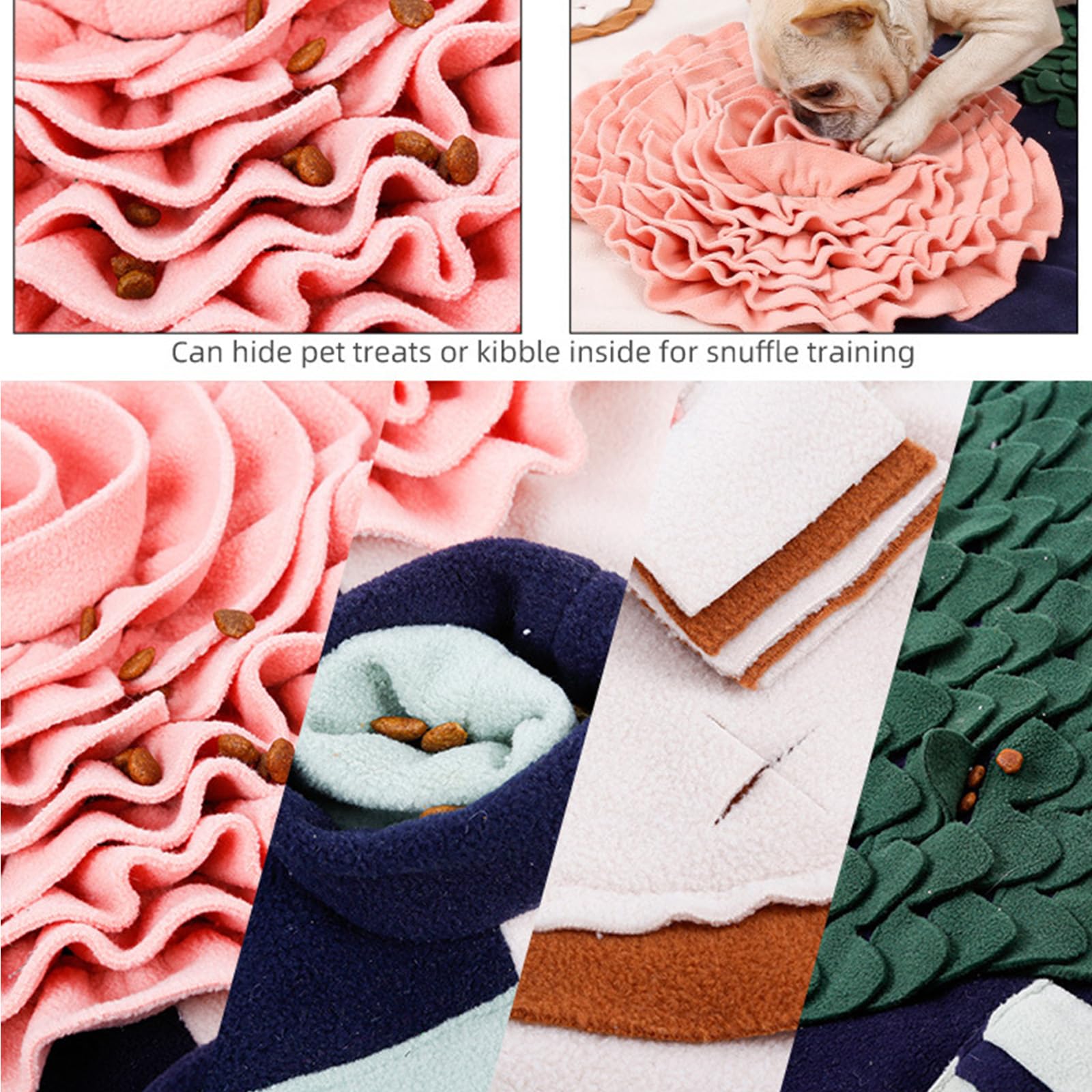Tappeto Olfattivo Cane, 104X73cm Tappetino Olfattivo Cane Pieghevole, Lavabile Sniffing Fun Mat,Il Tappetino Olfattivo per Cani Giochi Interattivi Attivazione Mentale Cane