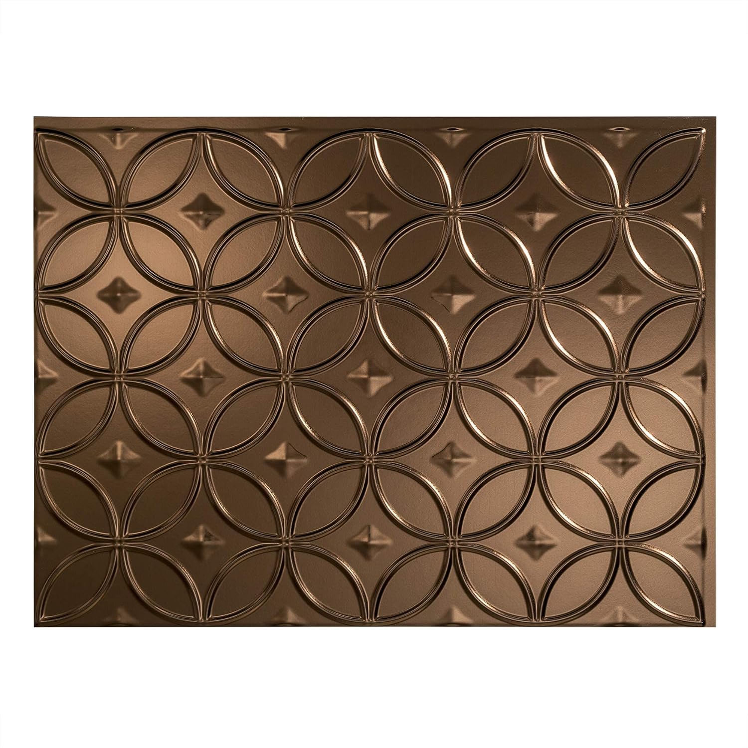 FASÄDE Rings Decorative Vinyl Backsplash 15 sq ft Kit in Oil-Rubbed Bronze
