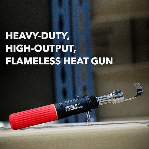 Miniatura 8 de Solder-It Ultra Therm Pistola de calor sin llama de 0.7 fl oz de butano, 1400 grados F, azul