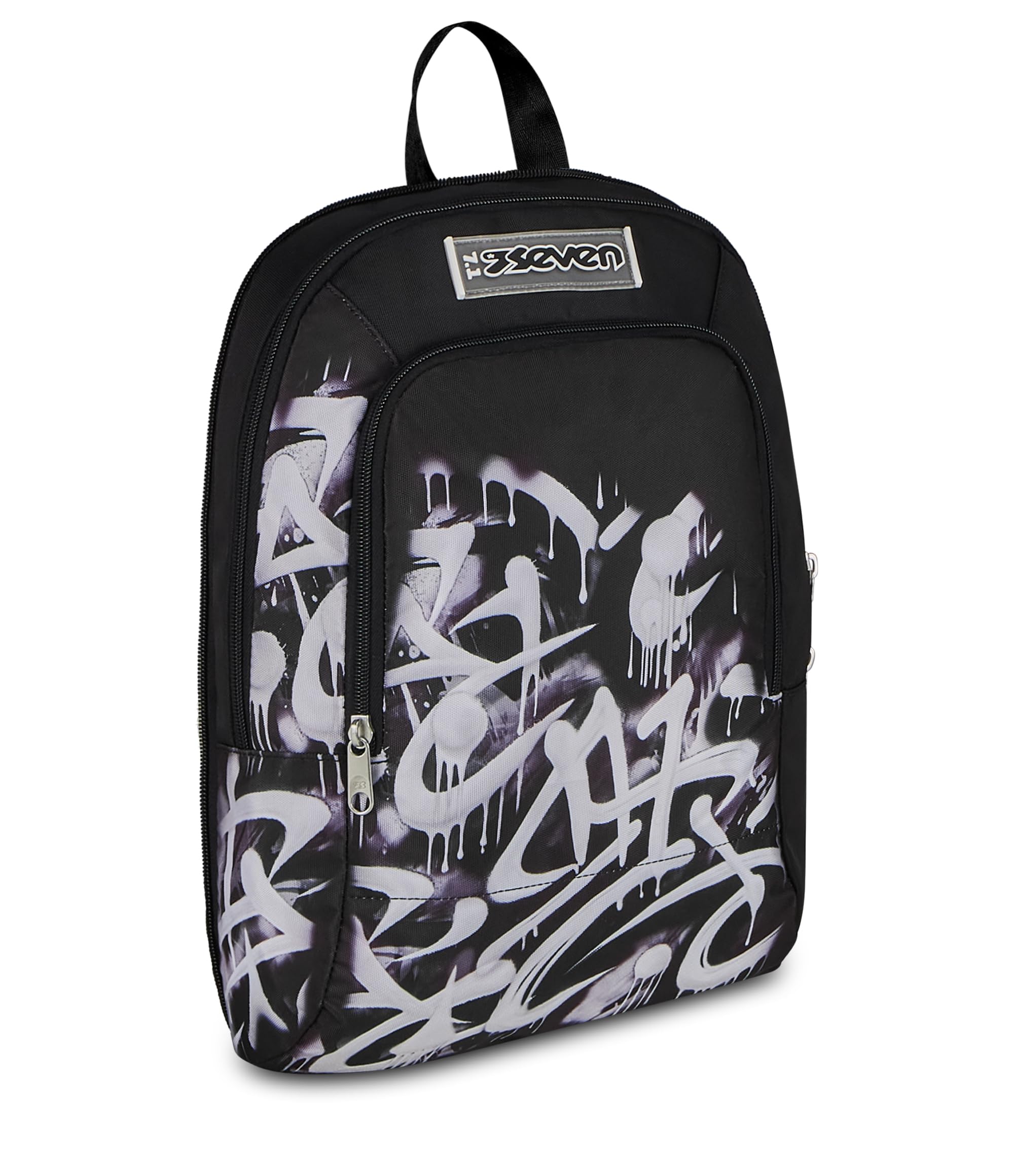 Seven Trolley Scuola Jack 8 Ruote Detach PLUMPY LINE BOY, Nero, 43 L, Scomponibile, Zainetto staccabile, 4 in 1, Cross-over System, Tasche multifunzione, Scuola elementare e media, Bambini, Ragazzi