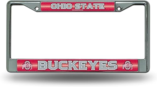 Miniatura 66 de Rico Industries NCAA 12 x 6 pulgadas, accesorio de automóvil cromado plateado brillante para automóvil/camión/SUV