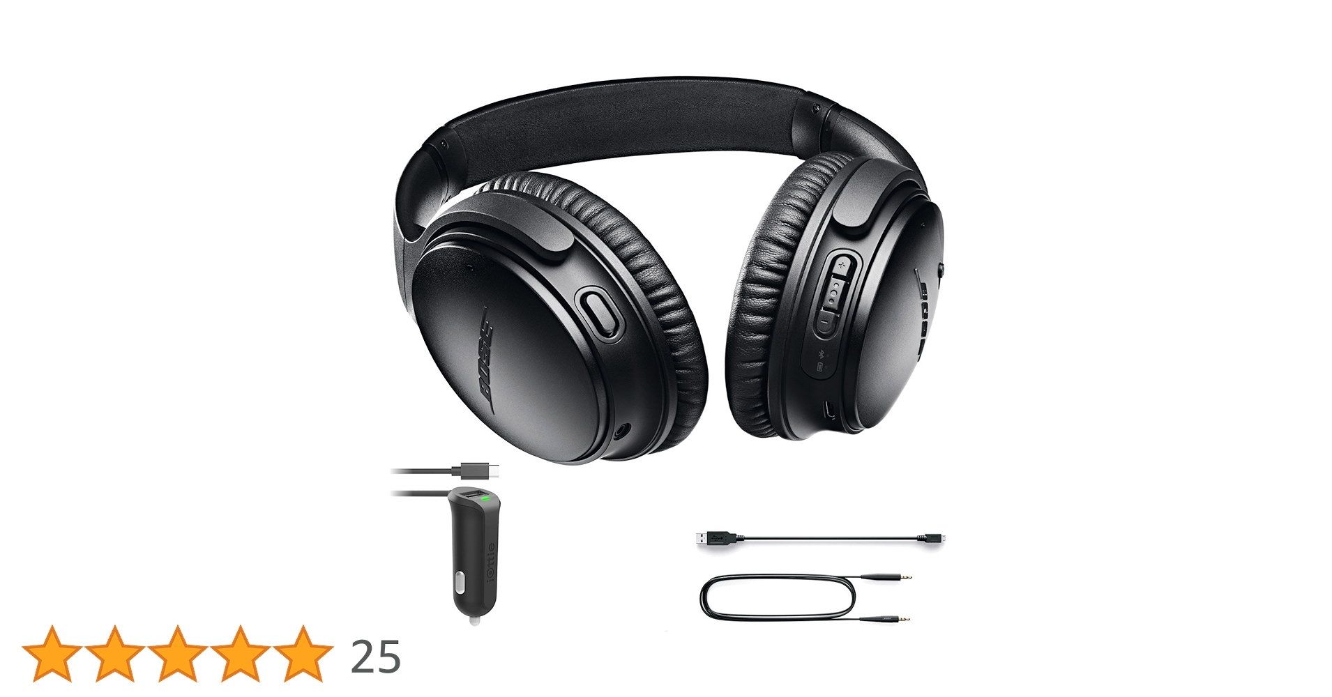Bose ワイヤレスヘッドホン QuietComfort 35 II ブラック Bose QuietComfort 35 II (QC35 II) Fone de ouvido Bluetooth