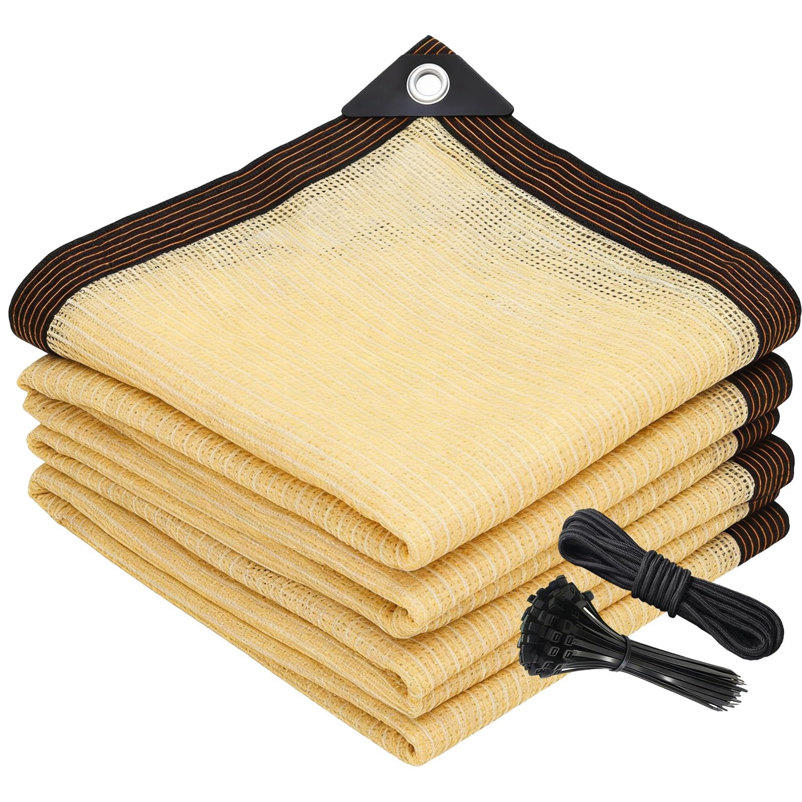 Voile ombrage anti-UV 80% grand format pour préserver la fraîcheur du jardin