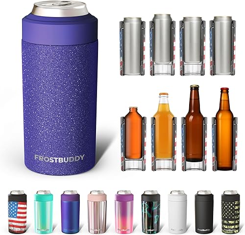 Miniatura 42 de Frost Buddy Universal Buddy - Enfriador de latas, se adapta a todos, para botellas regulares de 12 y 16 onzas o de tamaño delgado, acero inoxidable