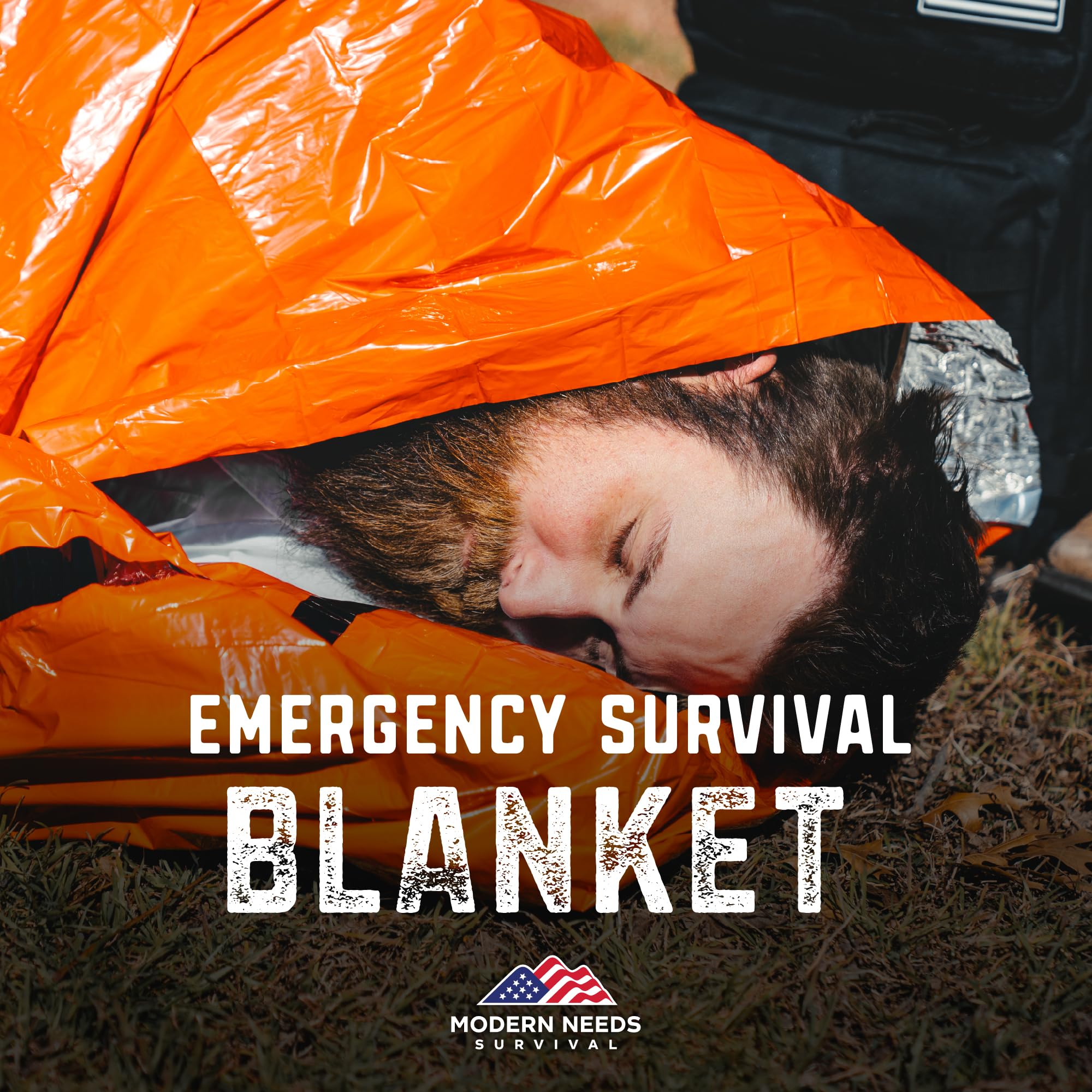 MODERN Needs Emergency Survival Sleeping Bag - Emergency Blanket, Waterproof, Thermal Bivy Sack, Survival Sleeping Bag, Ultralight Sleeping Bag for Hiking Camping Outdoor Adventure