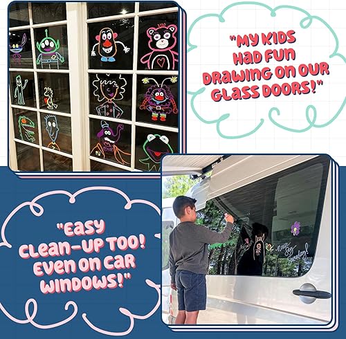 Miniatura 7 de Chalkola Marcadores de tiza de punta extra fina para pizarra (punta de 0.039 in, paquete de 10 unidades), borrado en húmedo, bolígrafos de tiza