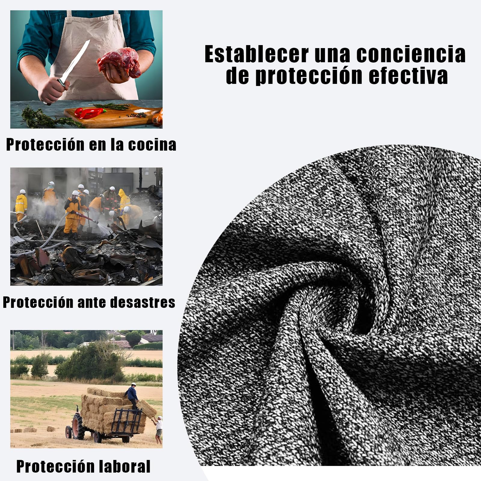 Ropa Anticorte Resistente(Gris),Cortes Equipo De ProteccióN,Corte Seguridad Resistente,CóModo Y Transpirable Para Aventura Al Aire Libre,ProteccióN Contra Cortes De Vidrio