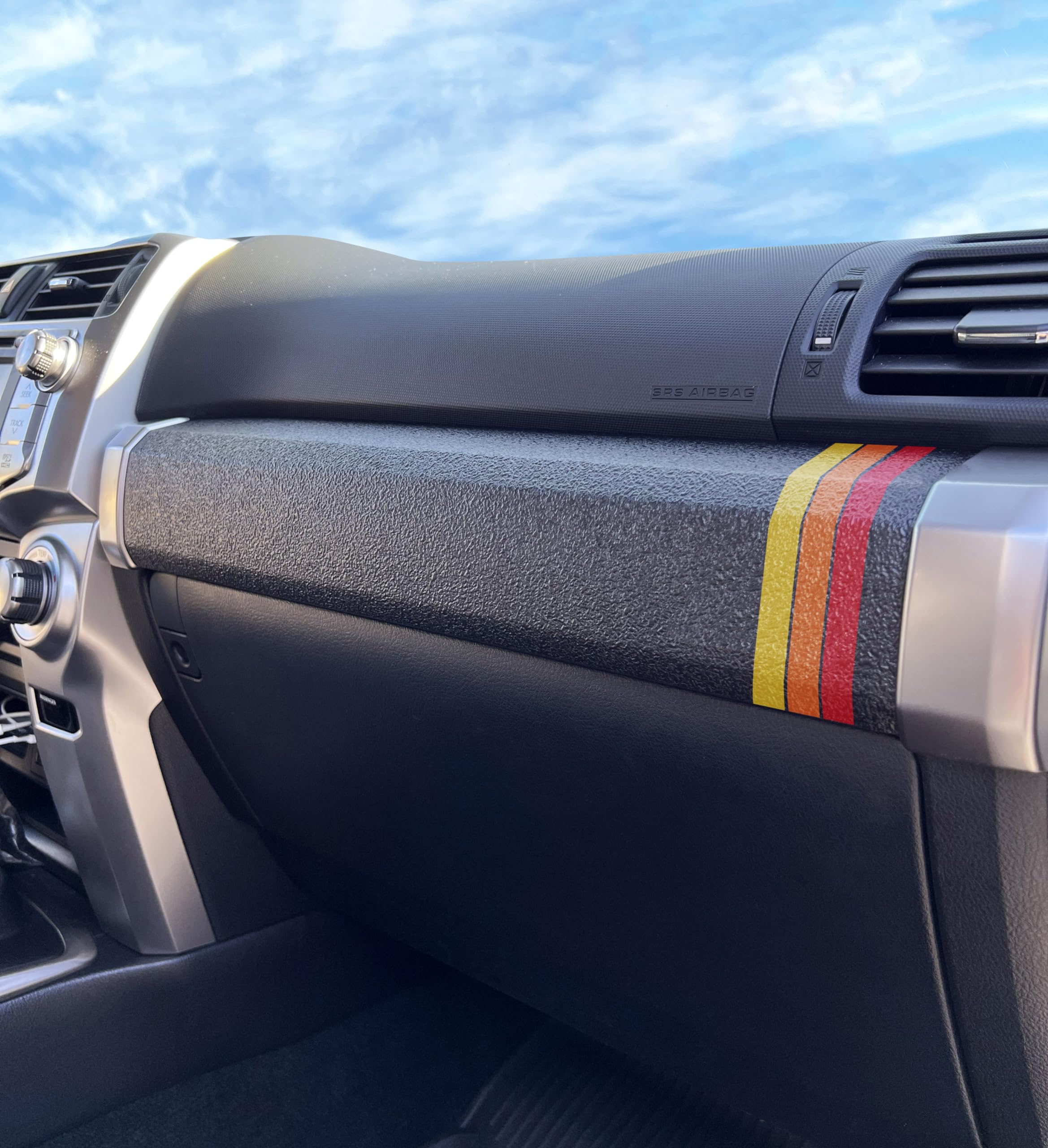 Textured Glove Box Bar Overlay - Compatible with 2010-2024 4Runner