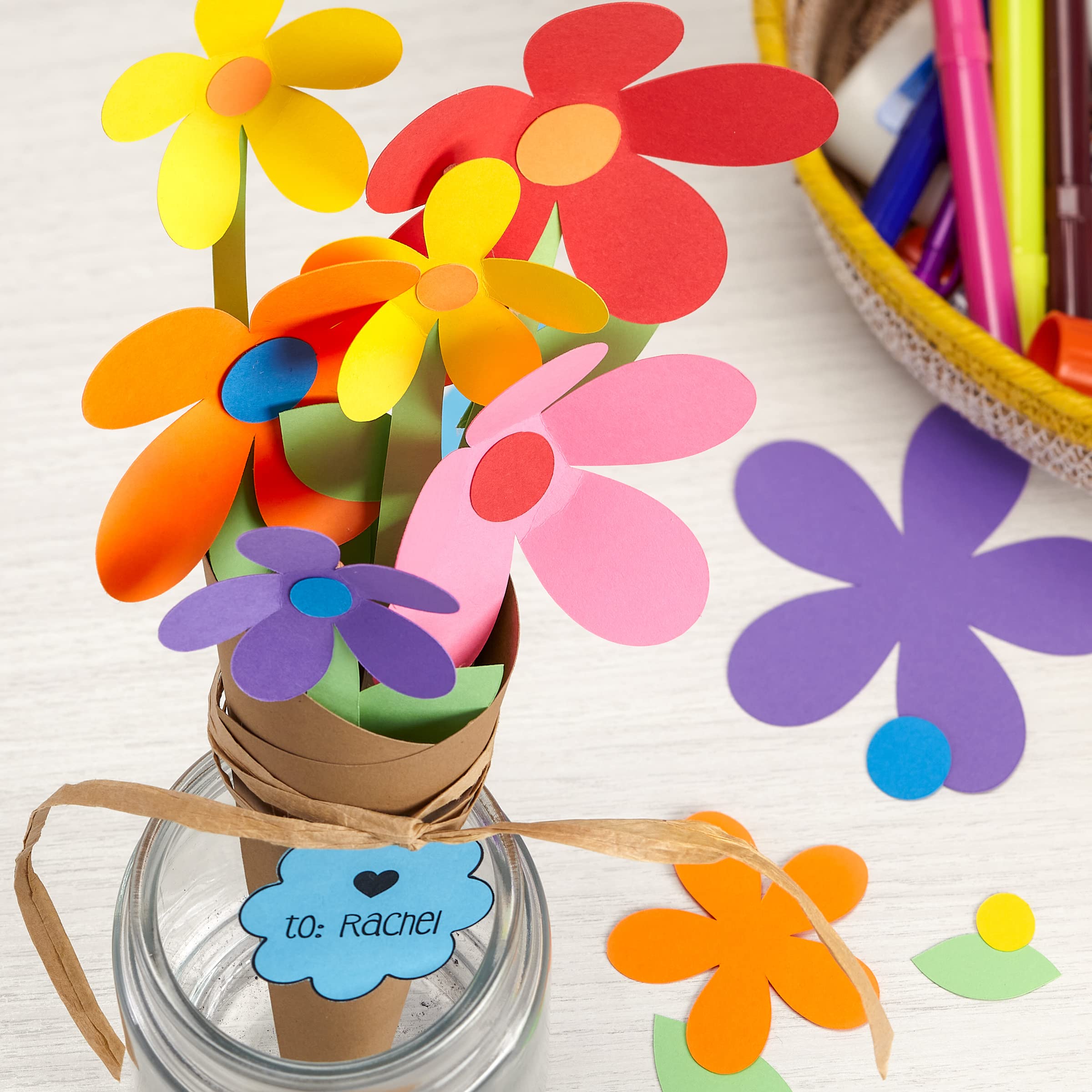 Astrodesigns Cartulina para manualidades, 12 x 12 pulgadas, 65 libras/176 GSM, surtido de 10 colores, 100 hojas (91039)