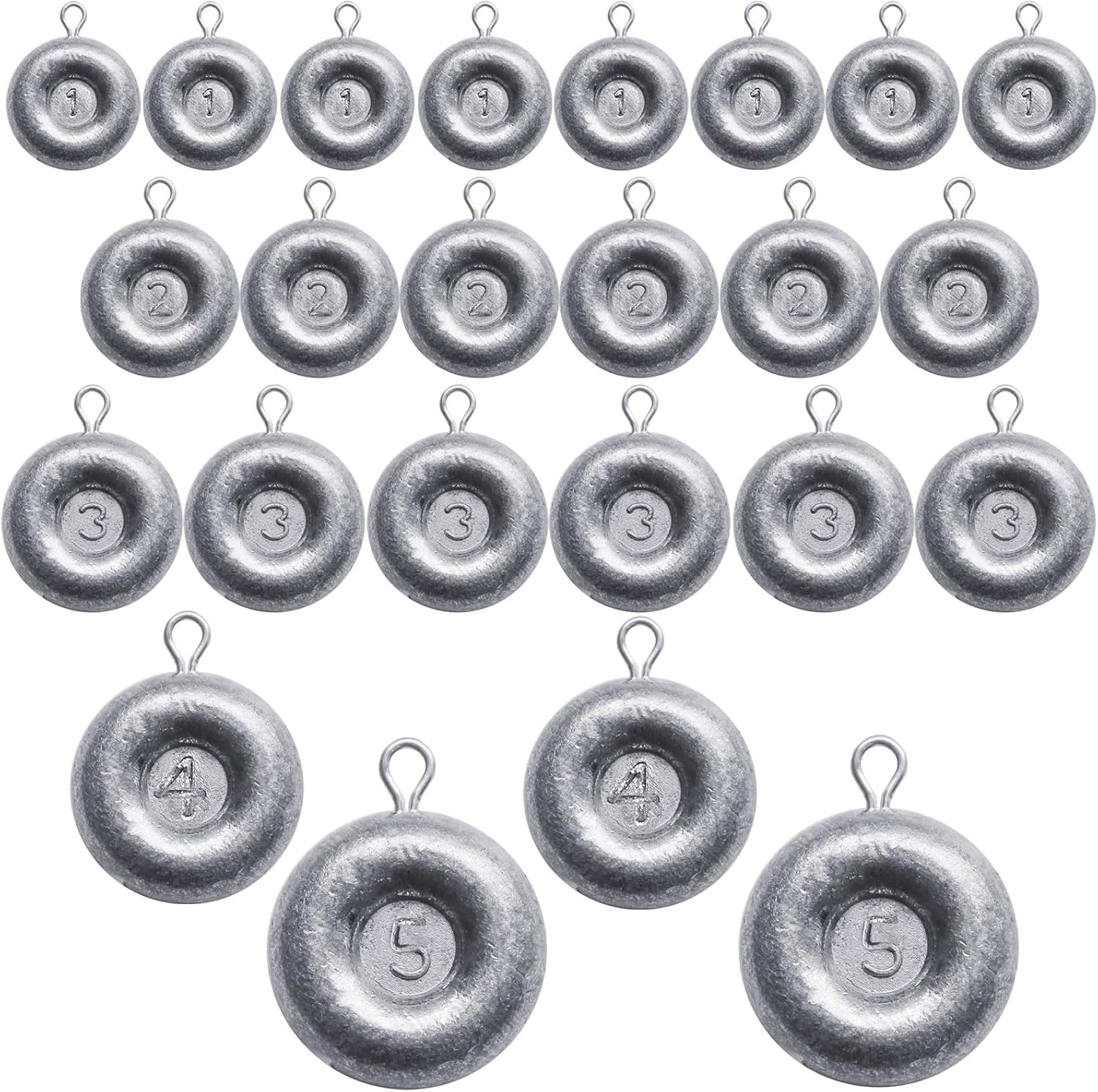 Disc Sinkers Fishing Sinker Weights Coin Sinkers Trolling Catfishing Weight Saltwater & Freshwater Fishing Weights