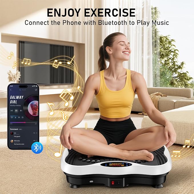 Plataforma Vibratoria para Ejercicio con 130 Niveles Ajustables miniatura 4
