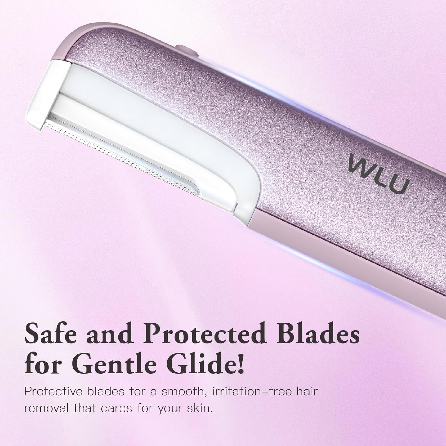 Dermaplaning Tool for Women Face - Edge Technology Sonic Dermaplane Razor for Facial Exfoliation & Peach Fuzz Hair Removal with 10 Refill Blades (Purple) - Image 4