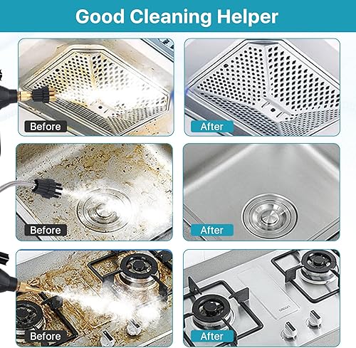 Miniatura 6 de Limpiador de vapor - Vaporizador para limpieza, limpiadores de vapor de mano para uso doméstico, limpiador de vapor de alta presión para detalles de