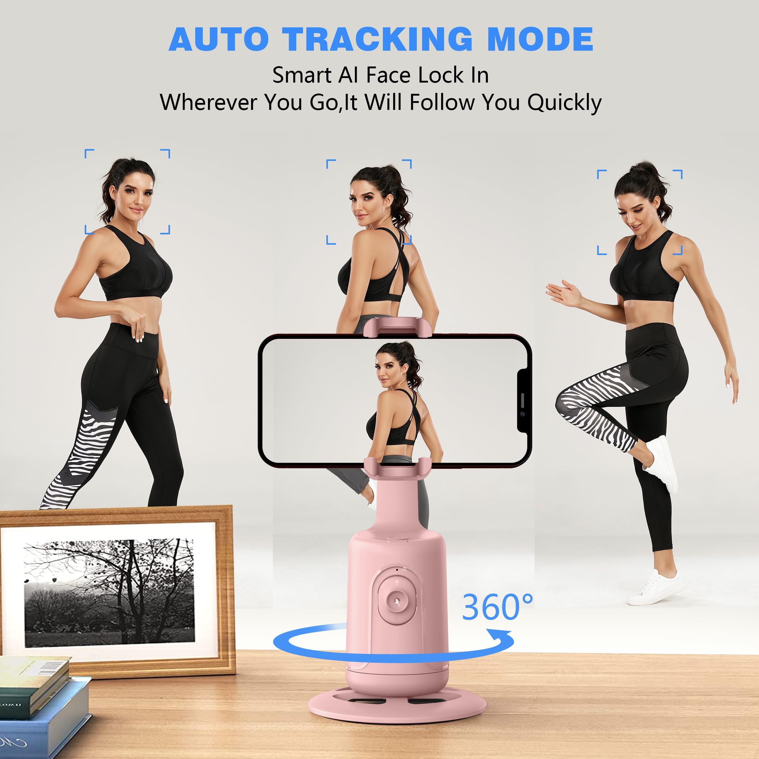Bastoncini selfie per cellulare (rosa)