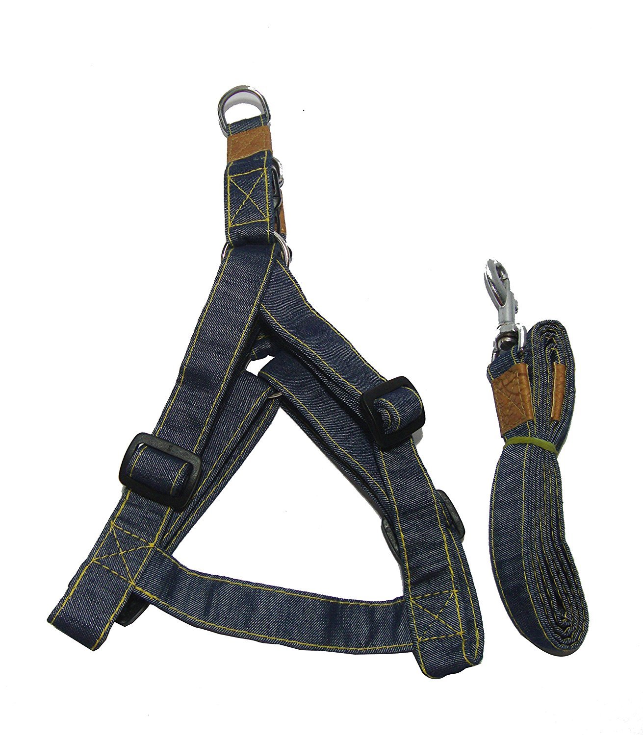 AGNpetspot. Dog Body Denim Harness & Leash Kit (Small) (B075R7KK99) Amazon Price History, Amazon Price Tracker