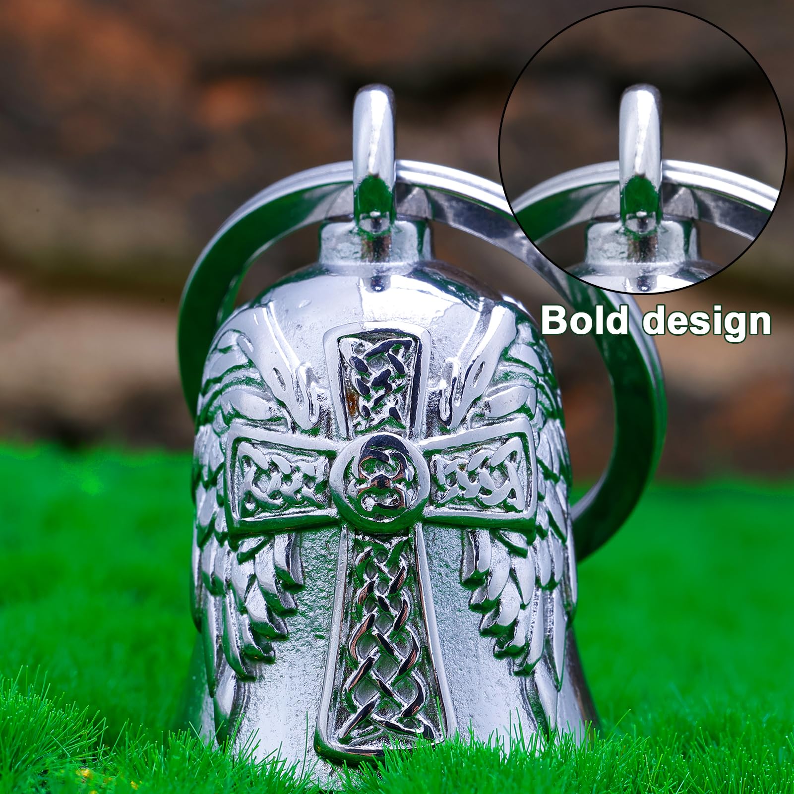 CYZBTBl Motorcycle Men Bells - Angel Bell for Men Women, Biker