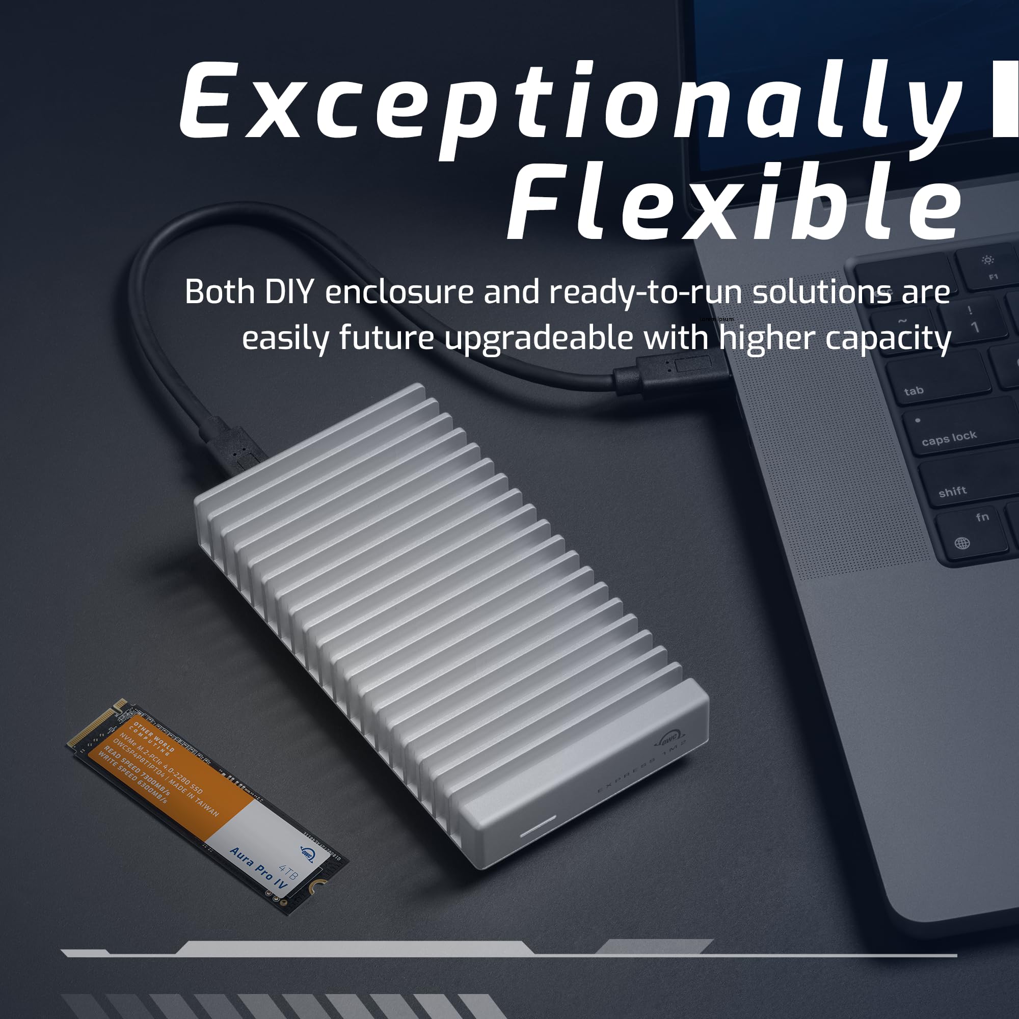 OWC EXPRESS 1M2 外付けSSD USB-C Amazon.com: OWC Express 1M2 40Gb/s Portable NVMe SSD USB4