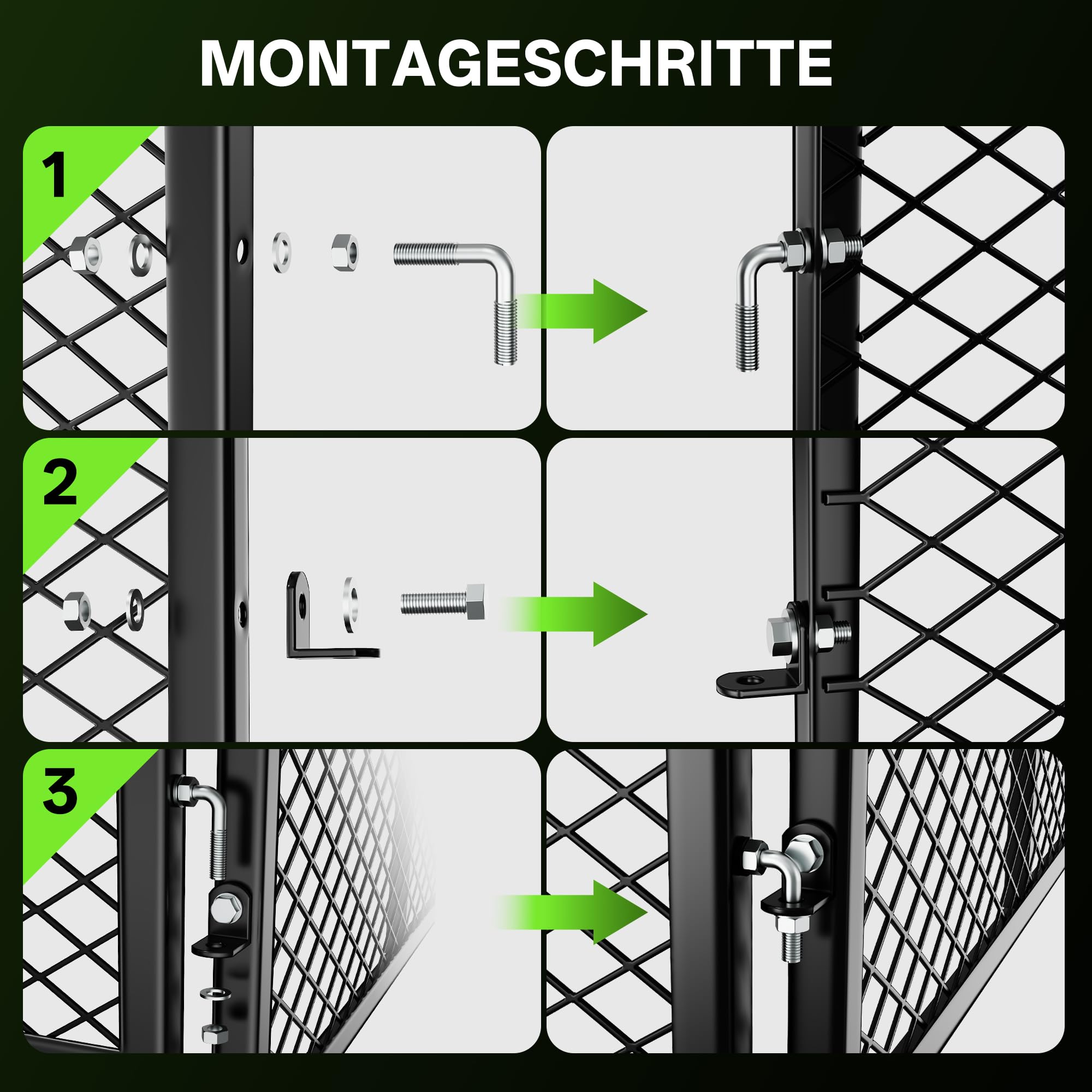 Metall Komposter 650L – Wetterfest & Rosthemmend, mit Stecksystem und Belüftung für Schnelles Kompostieren, Ideal für Biomüll, Rasenschnitt und Laub, 94x94x76 cm