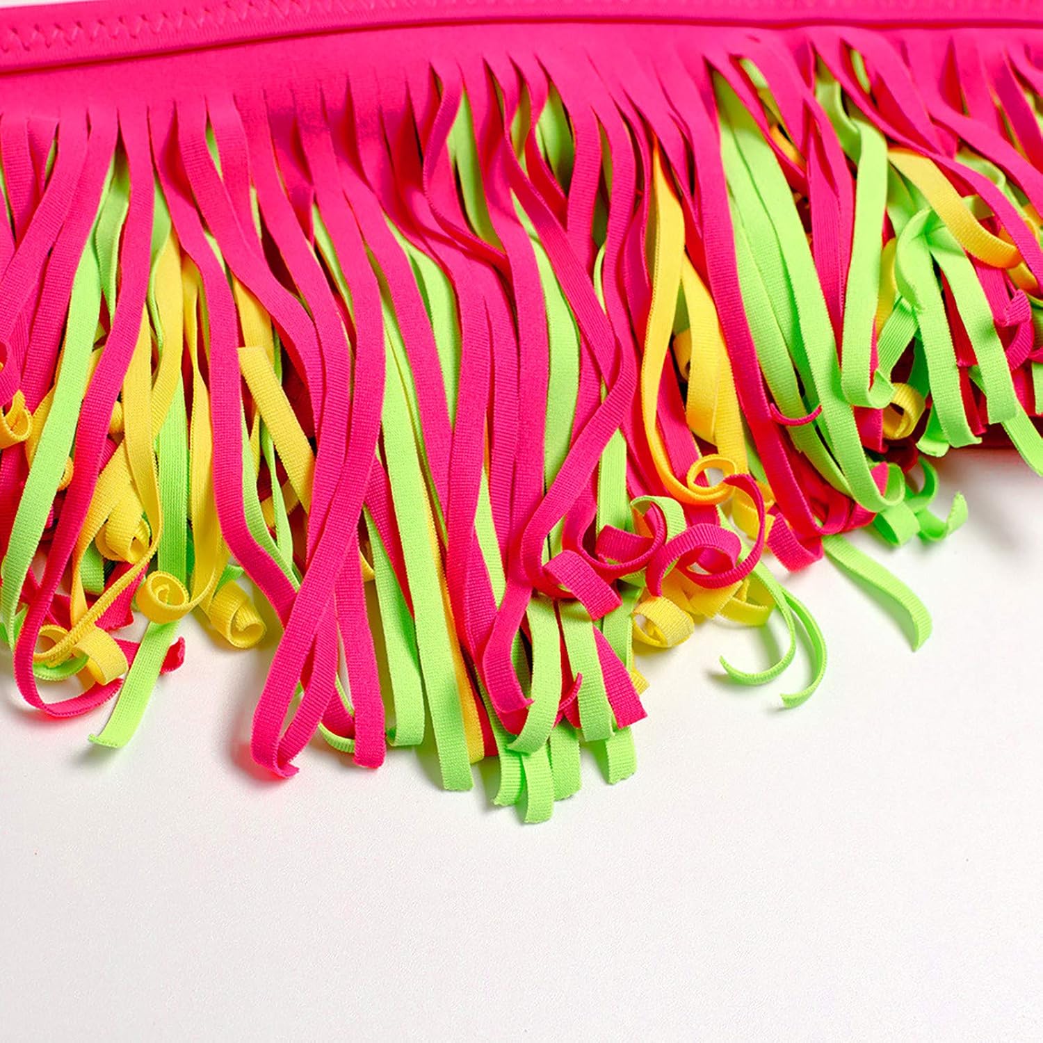FORESTIME Girls Summer Beach Swimwear,Summer Quick-Drying Girls' Swimsuit Tassel Bikini Children's Split Swimsuit(Hot Pink,9-10 Years) : Clothing, Shoes & Jewelry