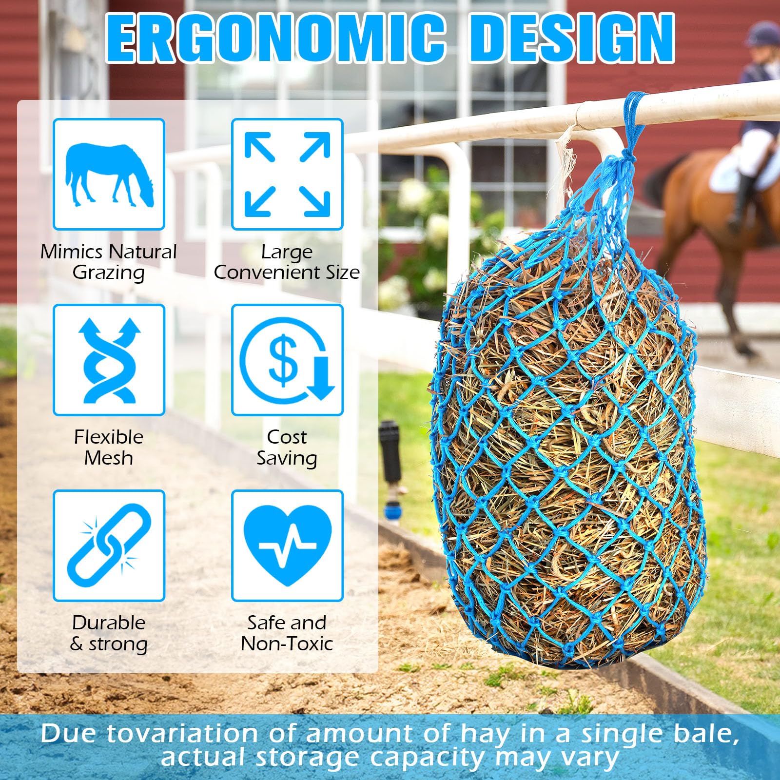 Hay Bags For Horses Buy Pcs Goat Hay Feeder Nylon Goat Feeder - Main Image