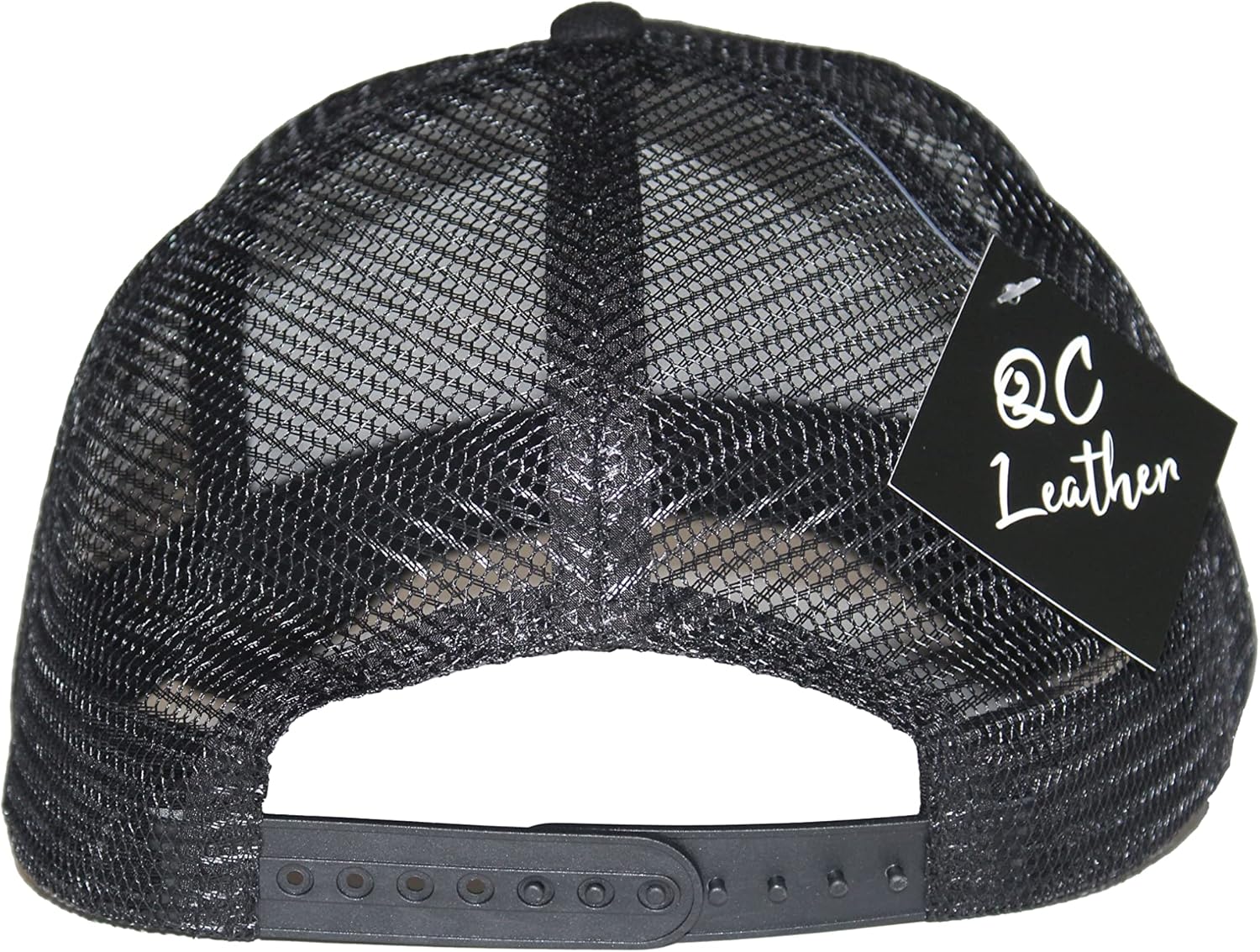 Faux Suede Leather Trucker Hat - Adjustable Mesh-Back Baseball Cap for Men & Women