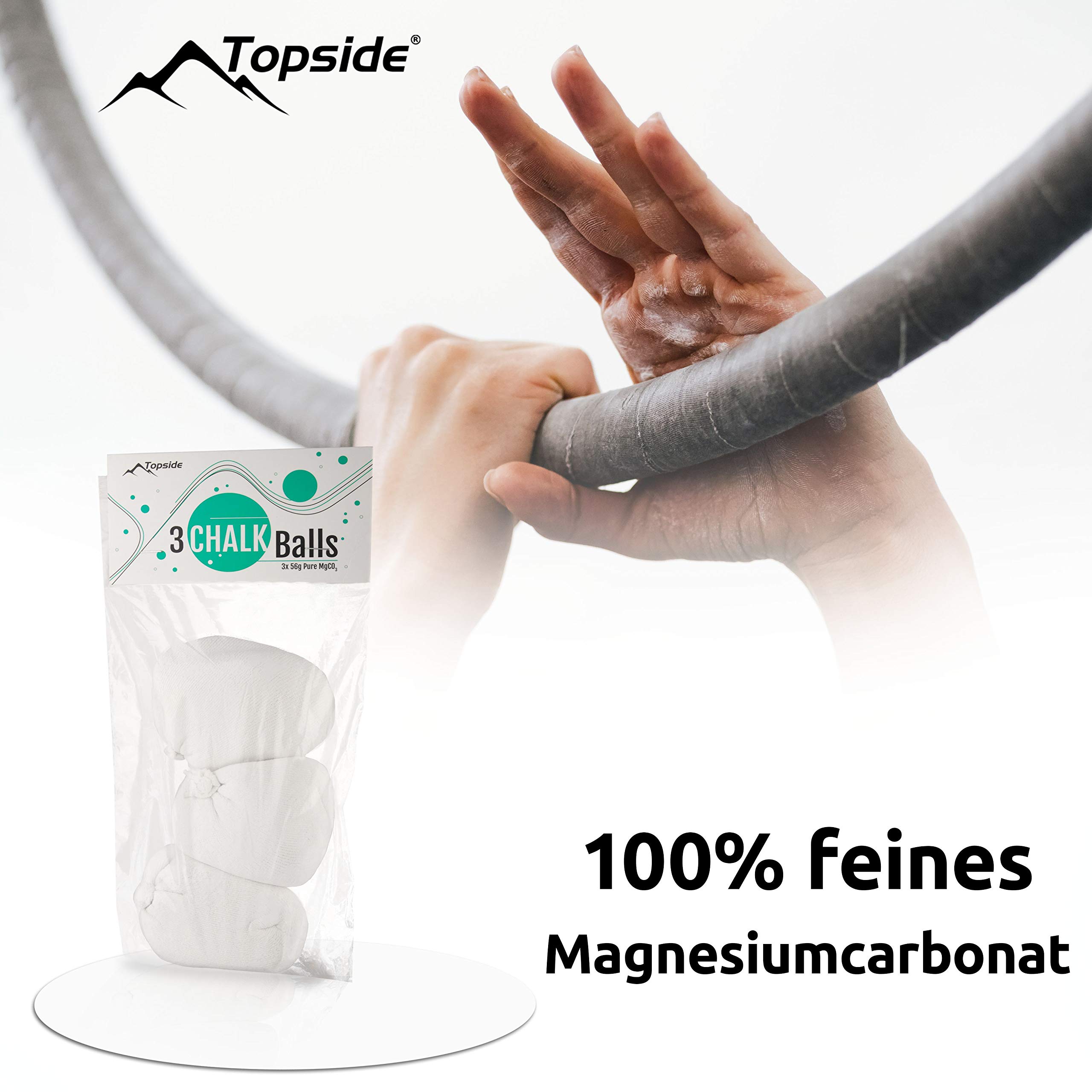 TOPSIDE Boule de Magnésie Chalk Ball pour Escalade Crossfit Gymnastique