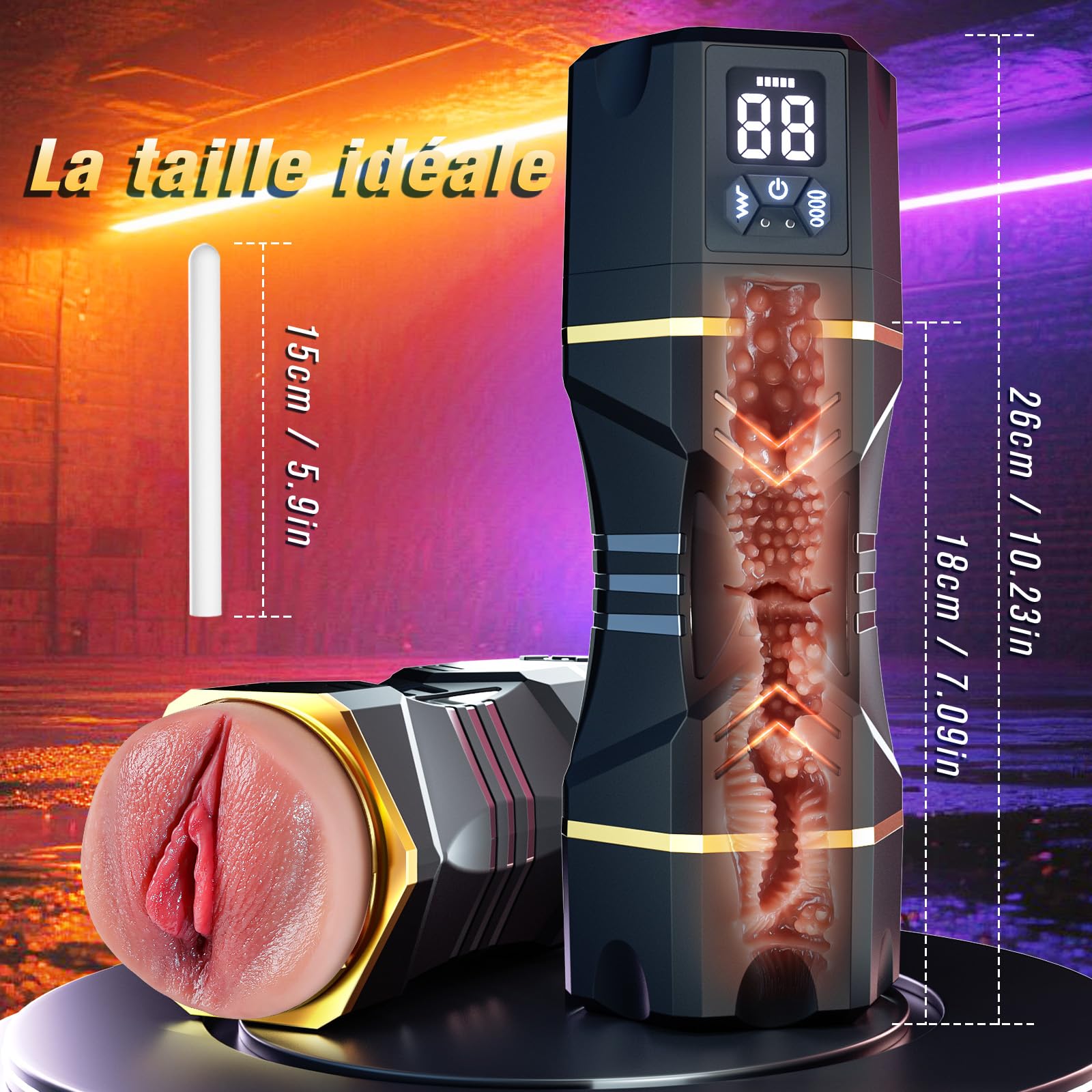 Sex Toys Masturbateur Homme Sextoyse Sexmasturbâteur - Masturbeuse Masculin Automatique Sextoy Mains Libres avec 3D Vaginette Ultra Réaliste, Masturbateurs Masculins Sextoys, Sexes Plaisir Objet Vagin
